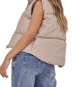 womens-truffle-faux-leather-puffer-vest