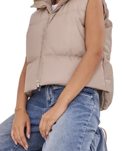 womens-truffle-faux-leather-puffer-vest