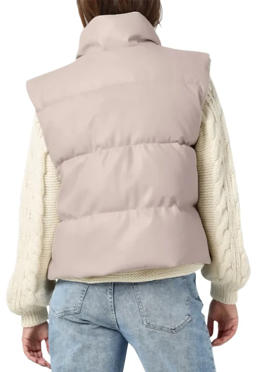 womens-whisper-pink-faux-leather-puffer-vest