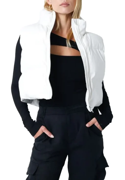 womens-white-faux-leather-puffer-vest