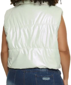 womens-zip-up-white-faux-leather-puffer-vest
