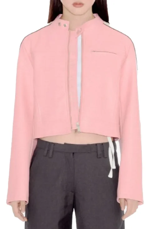 womens-casual-pink-faux-leather-biker-jacket