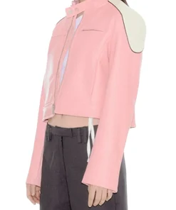 womens-casual-pink-faux-leather-biker-jacket