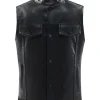 mens-biker-faux-leather-black-vest