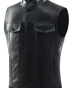 Men’s Biker Faux Leather Black Vest 7 mens-biker-faux-leather-black-vest