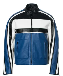 mens-blue-faux-leather-racing-biker-jacket