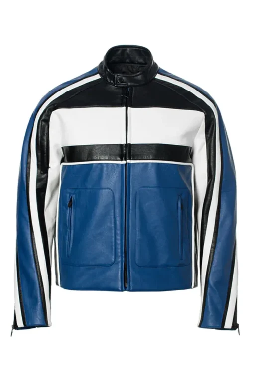 mens-blue-faux-leather-racing-biker-jacket