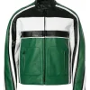 mens-green-faux-leather-biker-racing-jacket