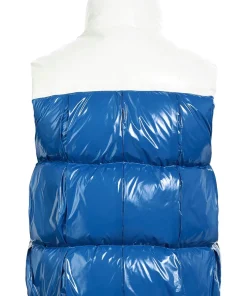 Men’s White and Blue Faux Leather Puffer Vest 5 mens-white-and-blue-faux-leather-puffer-vest