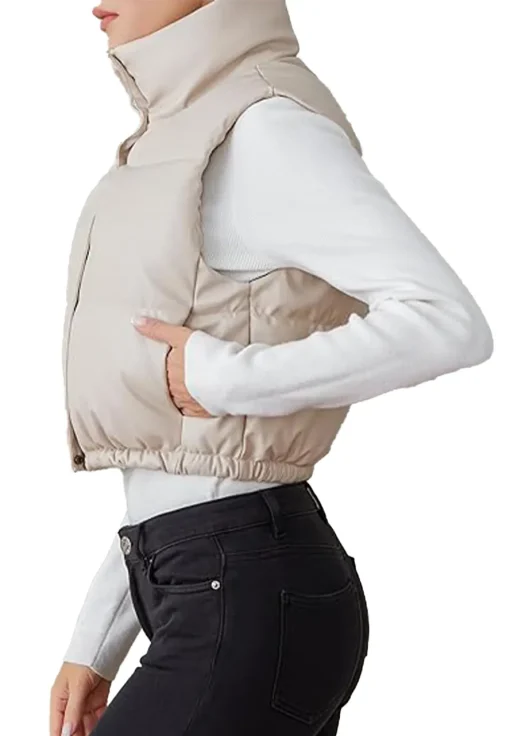 womens-antique-white-faux-leather-padded-down-vest
