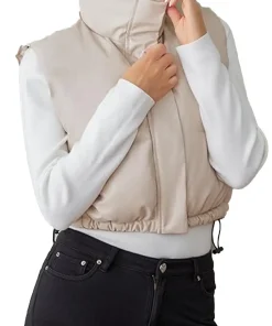 womens-antique-white-faux-leather-padded-down-vest