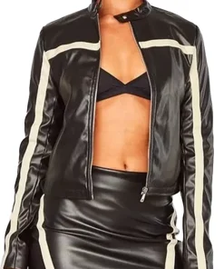 womens-black-faux-leather-contrast-panel-jacket