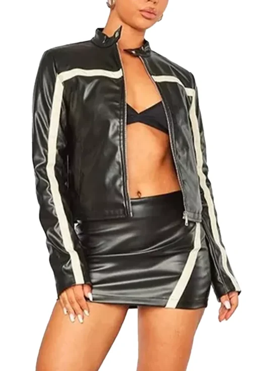 womens-black-faux-leather-contrast-panel-jacket