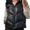 womens-black-faux-leather-hooded-puffer-vest
