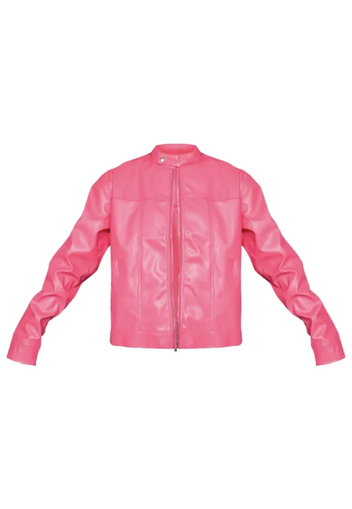 womens-candy-pink-faux-leather-racer-jacket
