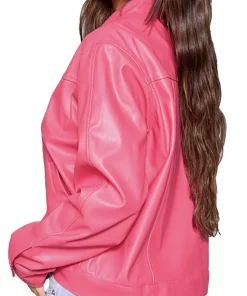 womens-candy-pink-faux-leather-racer-jacket