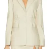 womens-cream-faux-leather-blazer