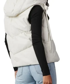 womens-cream-faux-leather-hooded-puffer-vest