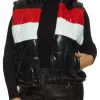 womens-hooded-black-and-red-faux-leather-puffer-vest
