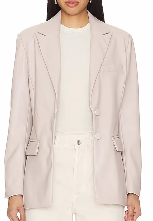womens-lavender-faux-leather-blazer