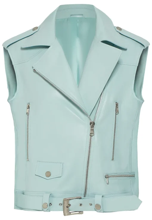 womens-light-blue-faux-leather-vest