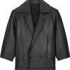 womens-short-plain-black-faux-leather-jacket