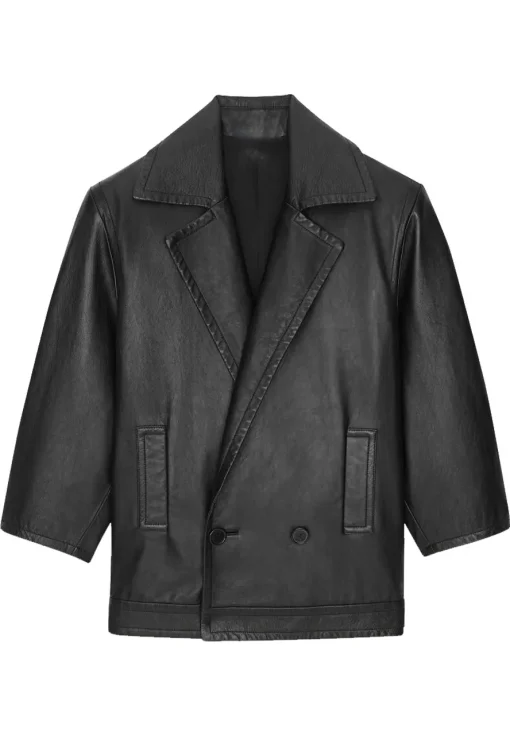 womens-short-plain-black-faux-leather-jacket