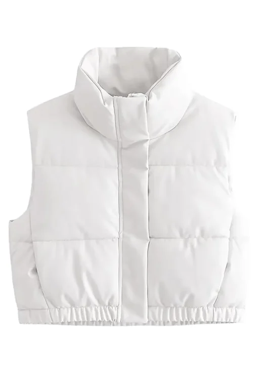 womens-white-faux-leather-padded-down-vest