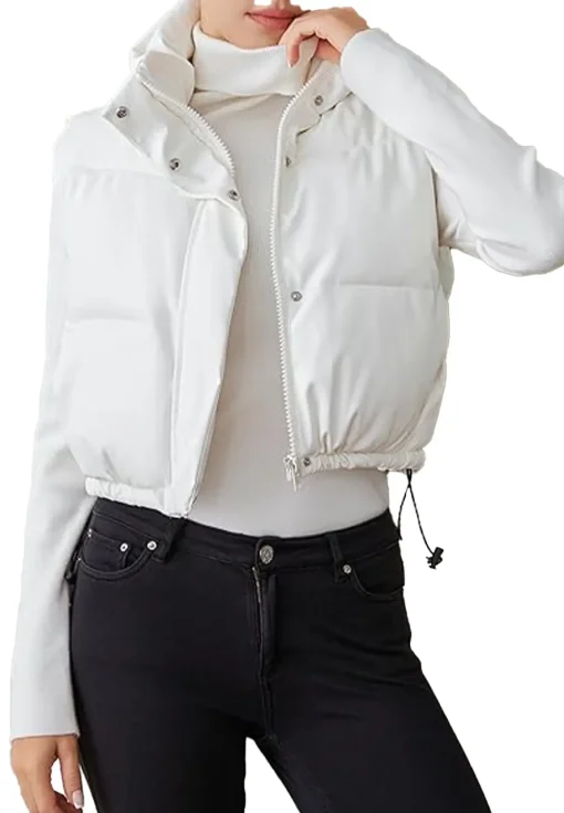 womens-white-faux-leather-padded-down-vest