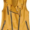 womens-yellow-faux-leather-belted-biker-vest