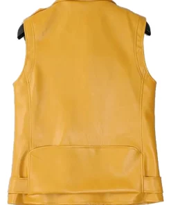 womens-yellow-faux-leather-belted-biker-vest