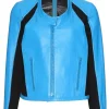 womens-blue-and-black-faux-leather-jacket
