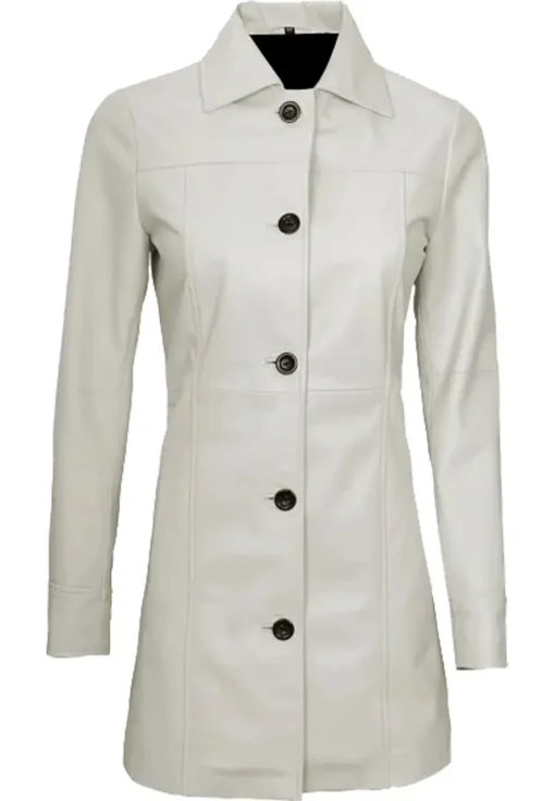 womens-white-faux-leather-trench-coat
