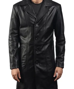 black-faux-leather-trench-coat