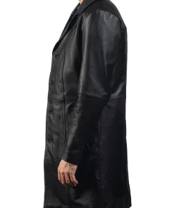 Mens Black Faux Leather Trench Coat 8 black-trench-coat-faux-leather