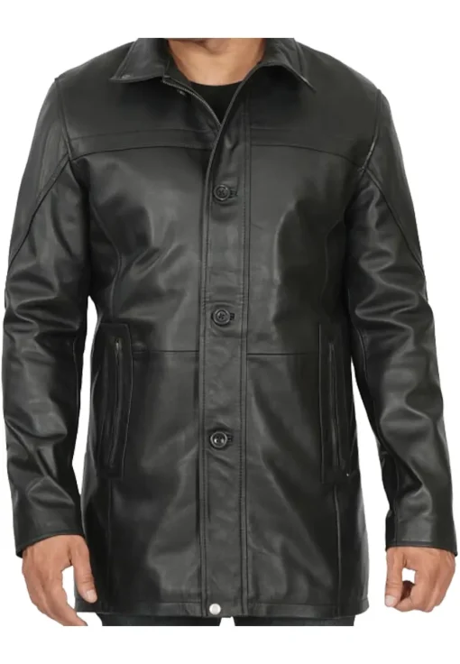 mens-classic-black-faux-leather-coat