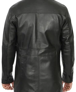 mens-classic-black-faux-leather-coat