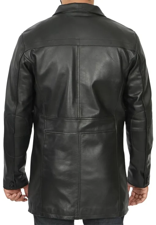 mens-classic-black-faux-leather-coat