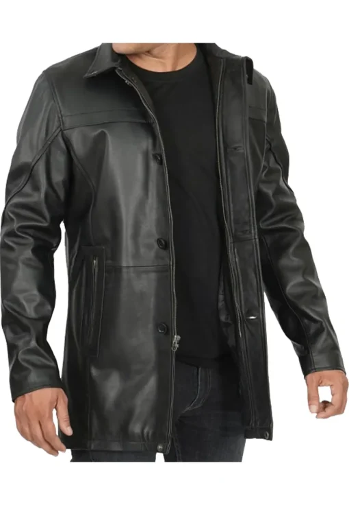 mens-classic-black-faux-leather-coat