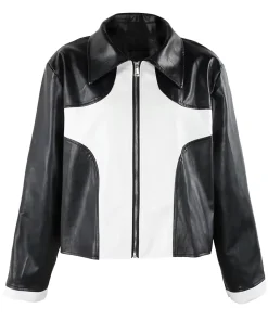 mens-contrast-black-faux-leather-racer-jacket