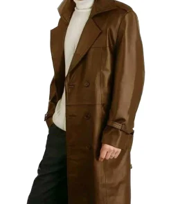 mens-long-brown-faux-leather-coat