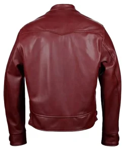 mens-maroon-faux-leather-jacket
