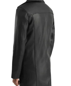 mens-mid-length-black-faux-leather-coat