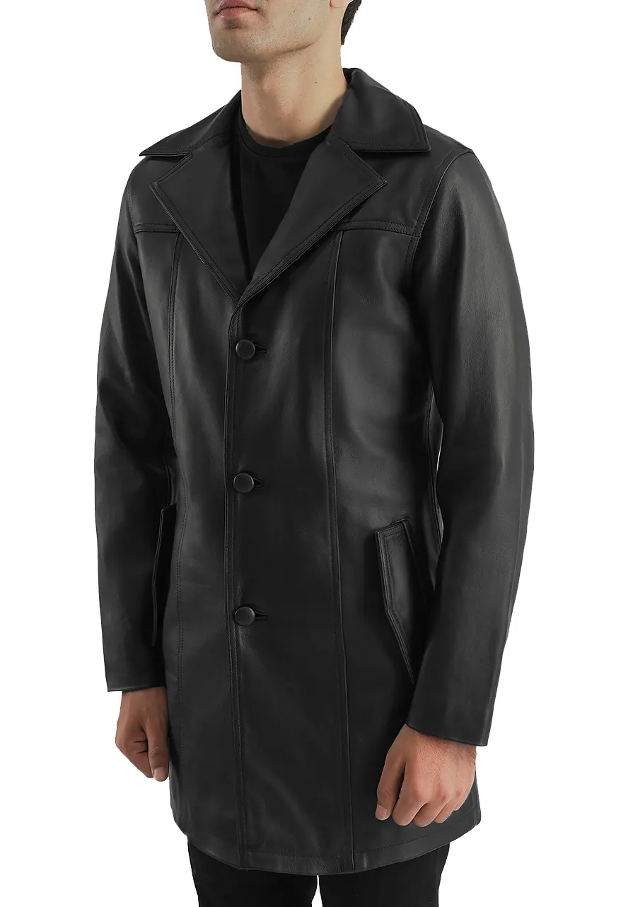 Men's Mid-Length Black Faux Leather Coat 4 mens-mid-length-black-faux-leather-coat