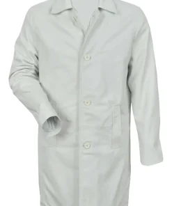 mens-white-faux-leather-trench-coat