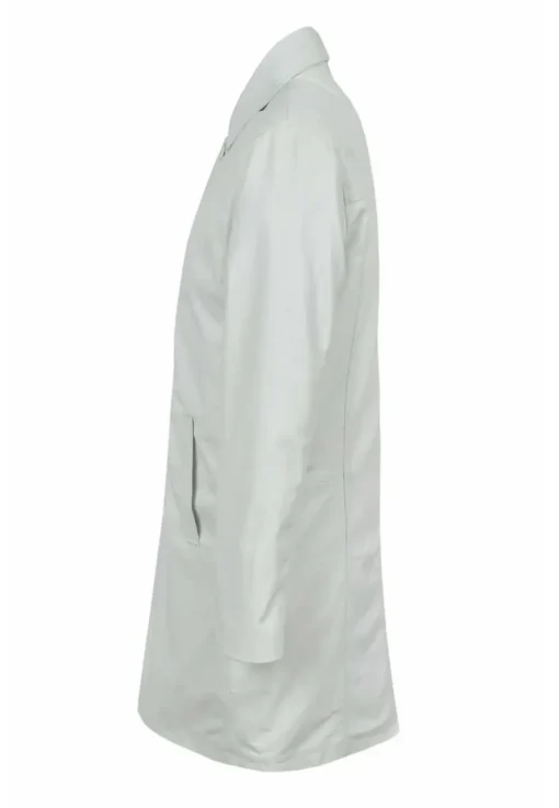 mens-white-faux-leather-trench-coat