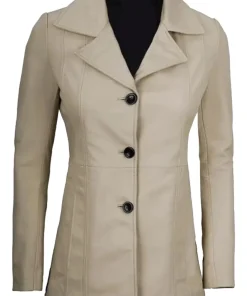 womens-beige-faux-leather-blazer