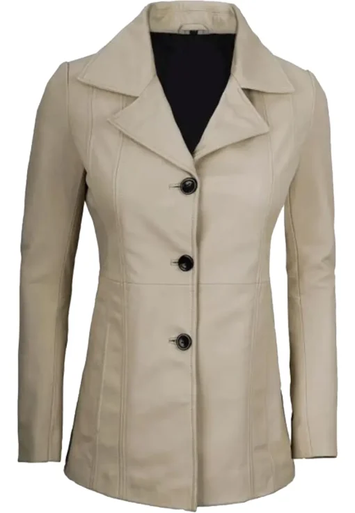 womens-beige-faux-leather-blazer