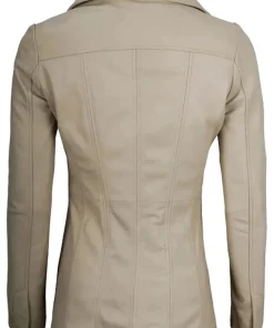 womens-beige-faux-leather-blazer