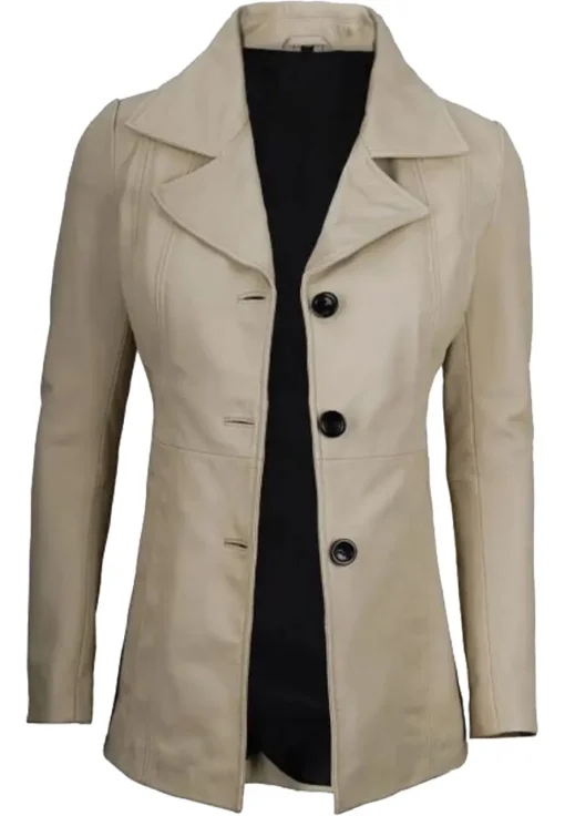 womens-beige-faux-leather-blazer